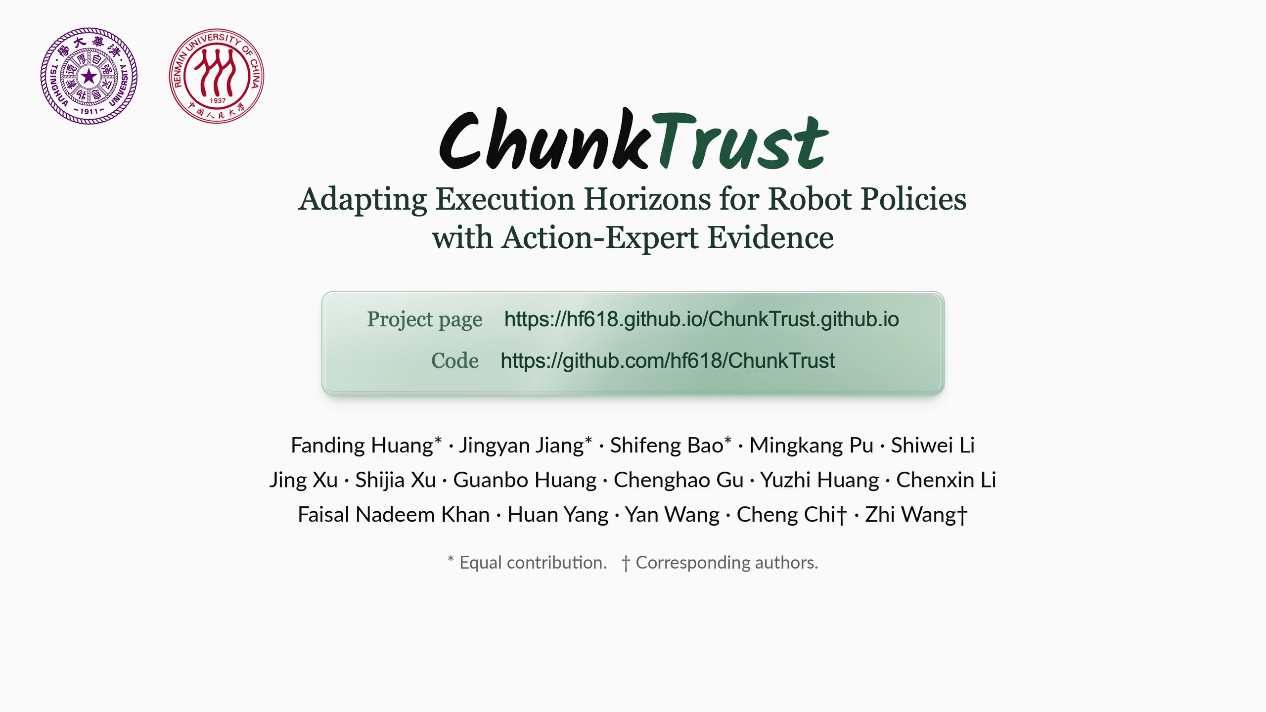 ChunkTrust work overview