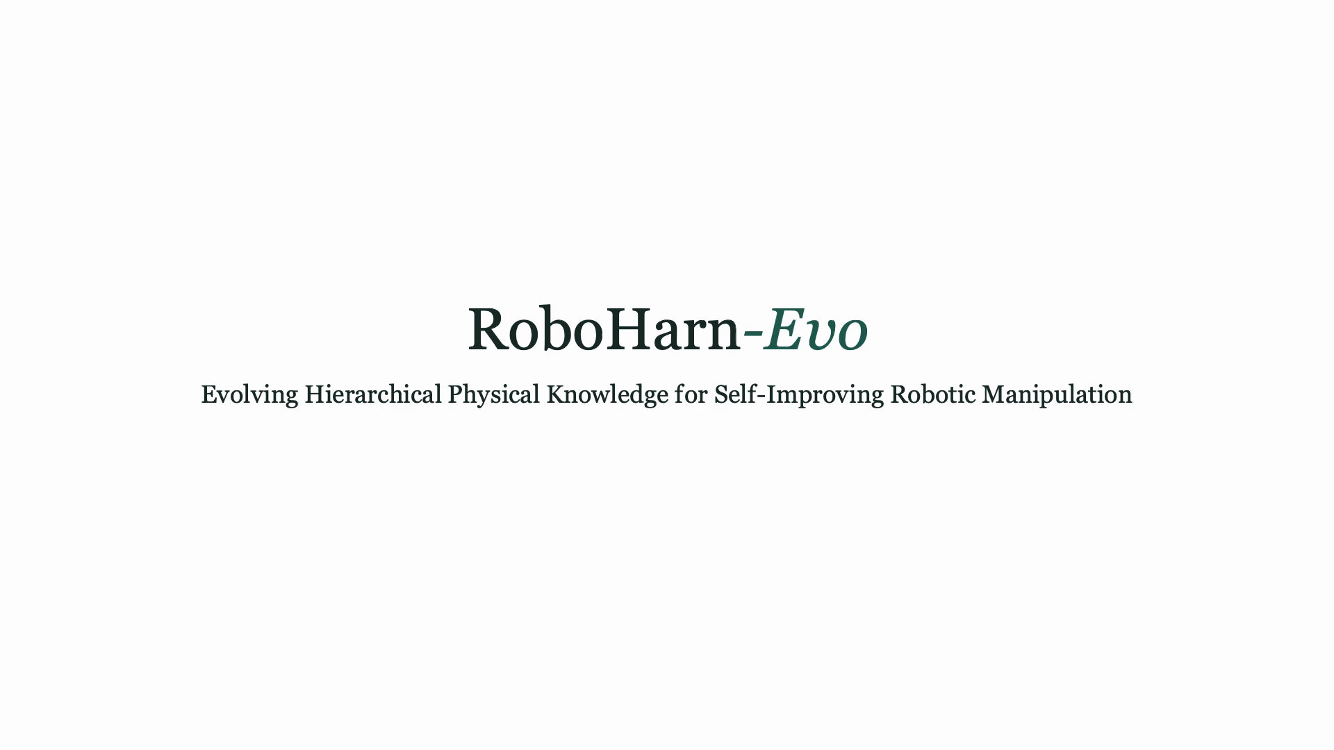 RoboHarn-Evo work overview